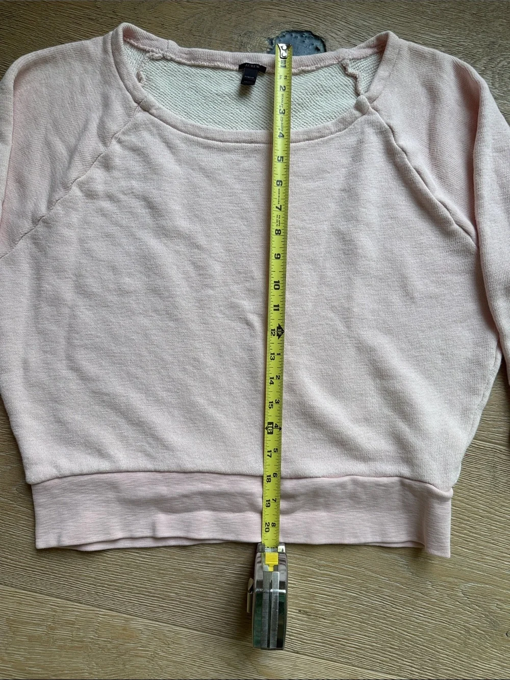 J. Crew Sweatshirt XS Pink Oversized NWOT, Wide Ballet Style Neckline